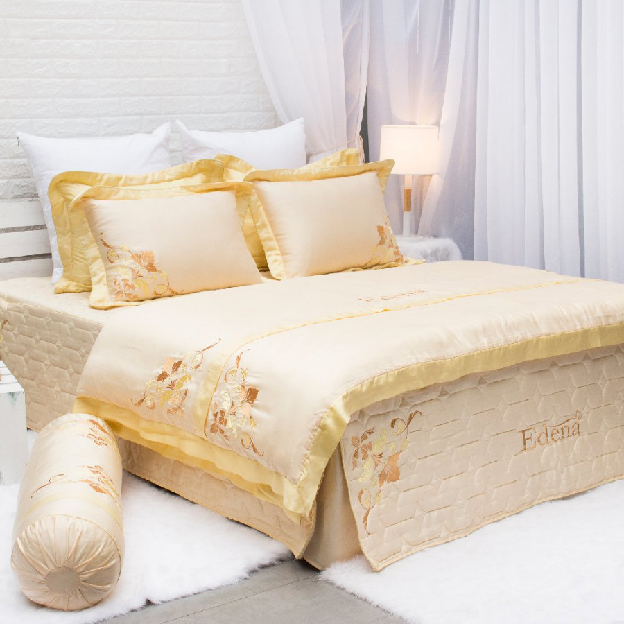 Bộ ra bọc chần gòn không mền EDENA TENCEL 160x200 ED739