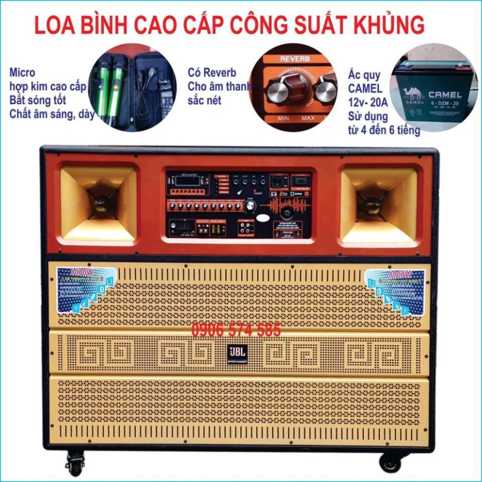 Loa kéo khủng bass 4 tấc đôi công suất cực mạnh, Loa kéo bình 4 tấc đôi có reverb