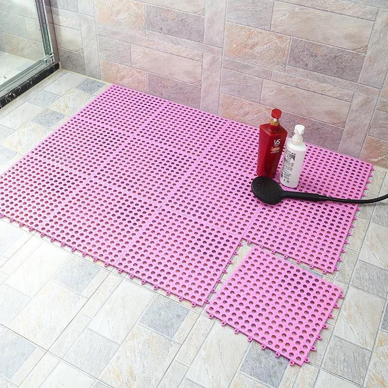 THẢM NHỰA LỖ GHÉP KHÁNG KHUẨN, CHỐNG TRƠN, TRƯỢT Kích thước 30cm x 30cm