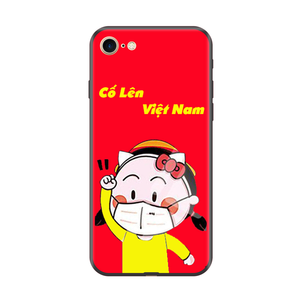 Ốp lưng Viền Dẻo TPU cho điện thoại IPHONE 7/8 Cổ Vũ Cố Lên Việt Nam Mẫu 1