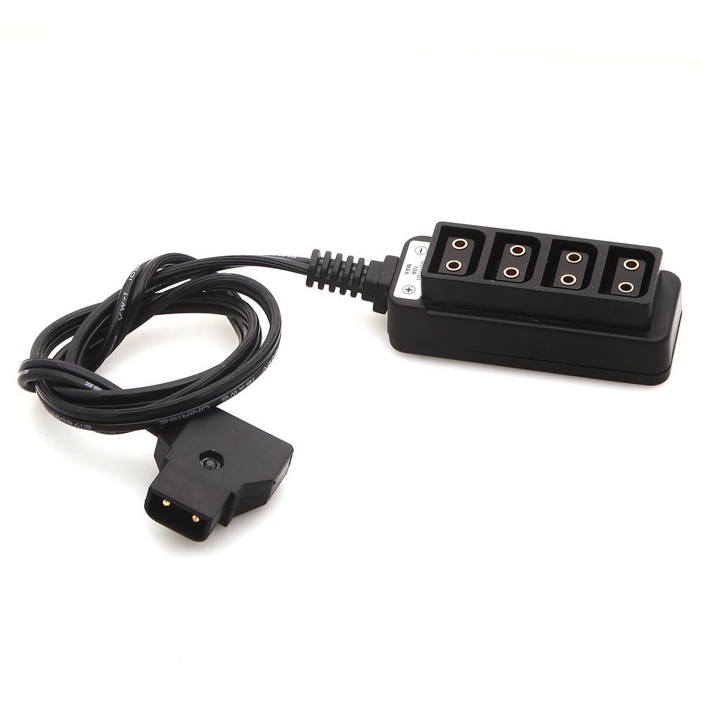 D-Tap Splitter Cable,D-Tap to 4-Port Splitter Cable w/ 4 Male D-Tap Plug