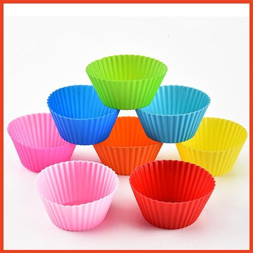 Combo 6 Khuôn Bánh Tart Silicon Nhiều Màu An Toàn