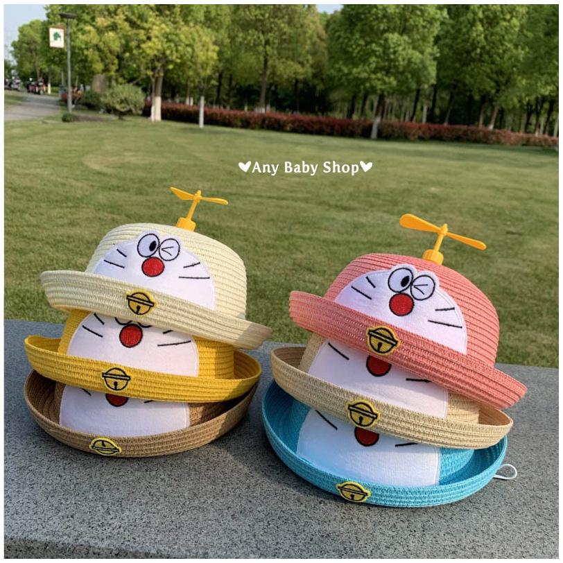 Nón cói cho bé trai bé gái hình mèo Đôremon có chong chóng cute với nhiều màu xinh yêu