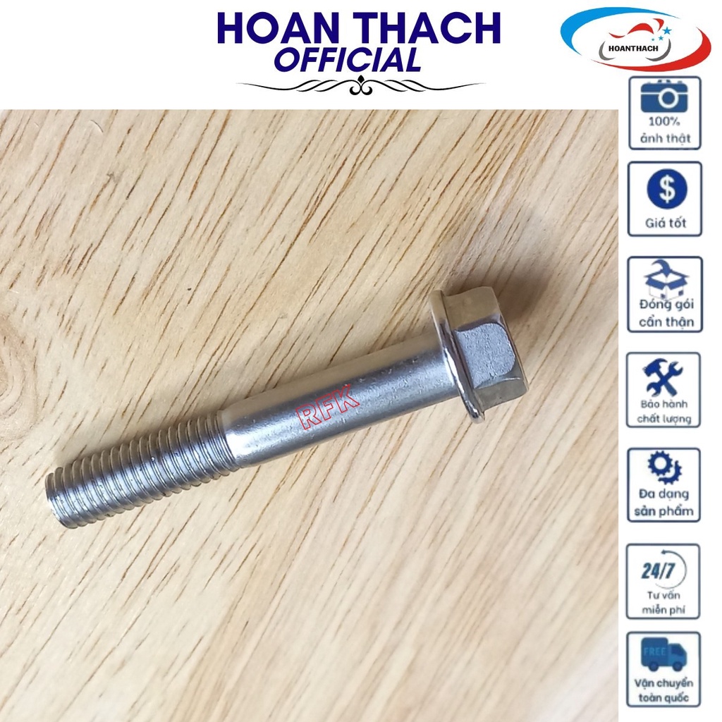 Bu lông 8L50 bát giữ Pô tay ga honda, chính hãng HOANTHACH 958010805002