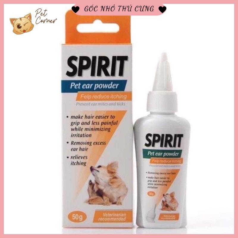 Bột nhổ lông tai Spirit dịu nhẹ cho chó mèo (50g)