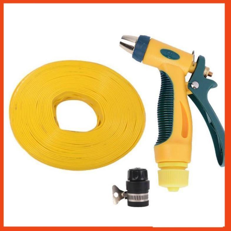 Bộ dây vòi xịt nước rửa xe,tưới cây tăng áp 3 lần 7-10m