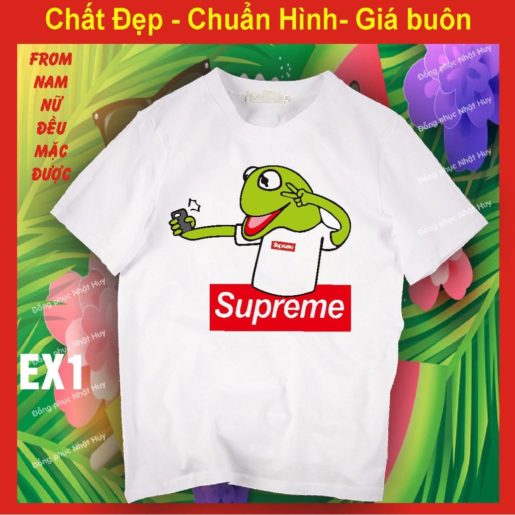 Áo thun ếch xanh ngộ nghĩnh 1,chất đẹp.phông supreme