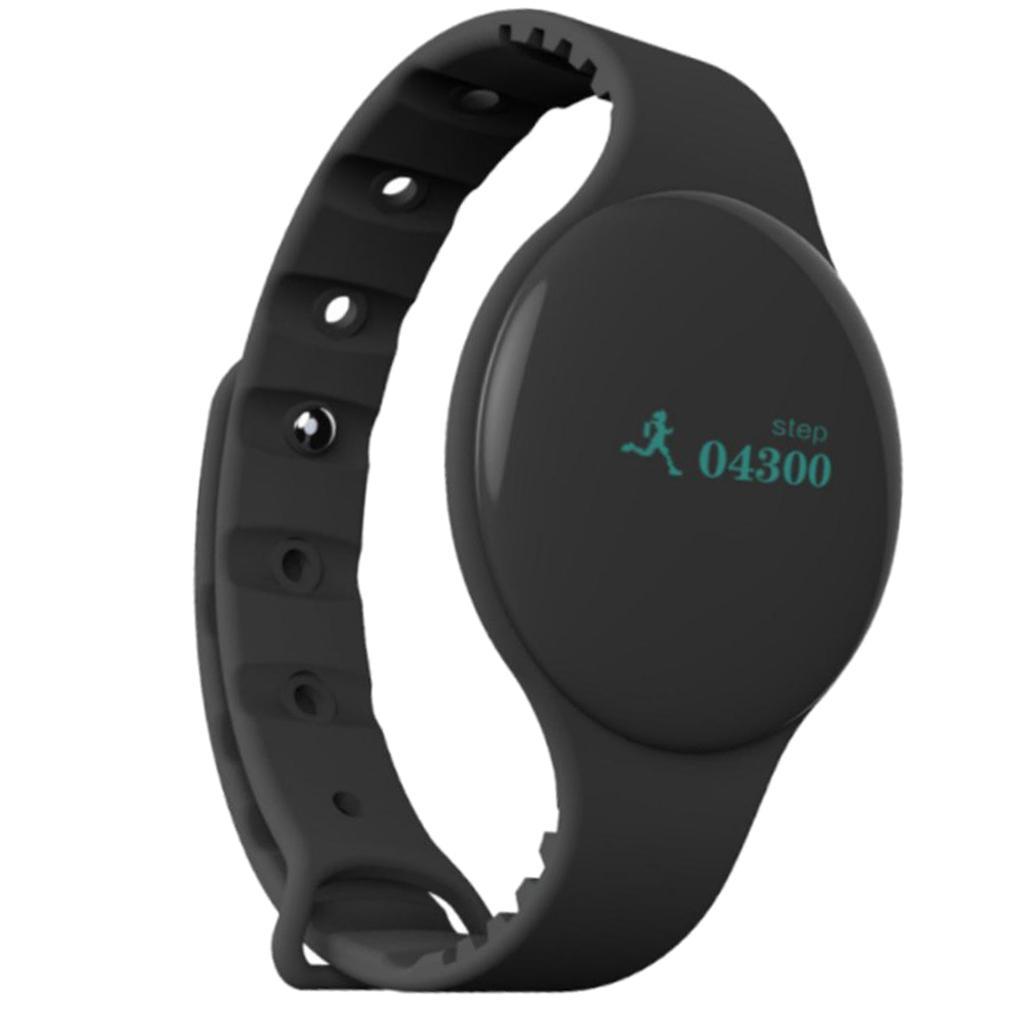 Bluetooth Smart Band Watch Fitness Tracker Bracelet Heart Rate Steps Black