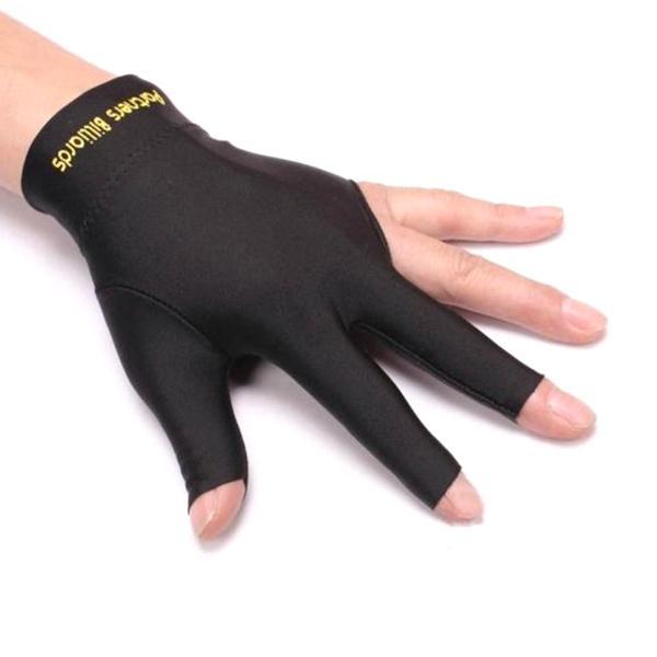 3Pcs Snooker Billiard Cue Gloves Pool Left Hand Open Three Finger Glove