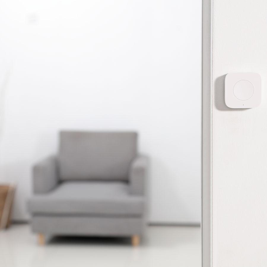 Nút bấm điều khiển từ xa không dây thông minh Aqara Wireless Mini Switch WXKG11LM - Tương thích Home Kit, cần Hub