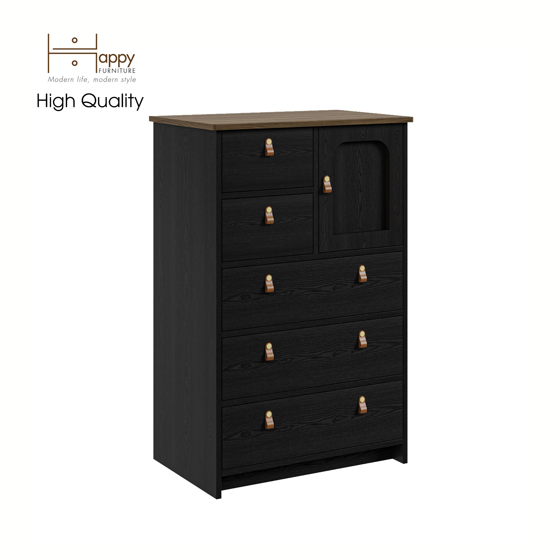 [Happy Home Furniture] NOMIA , Tủ lưu trữ 5 ngăn kéo , 70cm x 45cm x 108cm ( DxRxC), THK_064