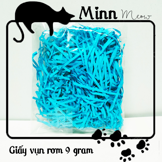 [9 Gram] Giấy vụn giấy rơm trang trí lót hộp quà hoặc túi giấy - giảm sốc món quà - Minn Meow