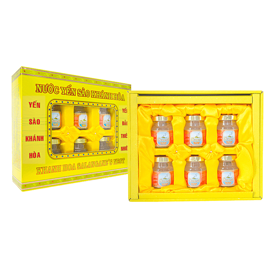 Hộp 6 Hũ Nước Yến Sào Sanest Có Đường (70ml / hũ)