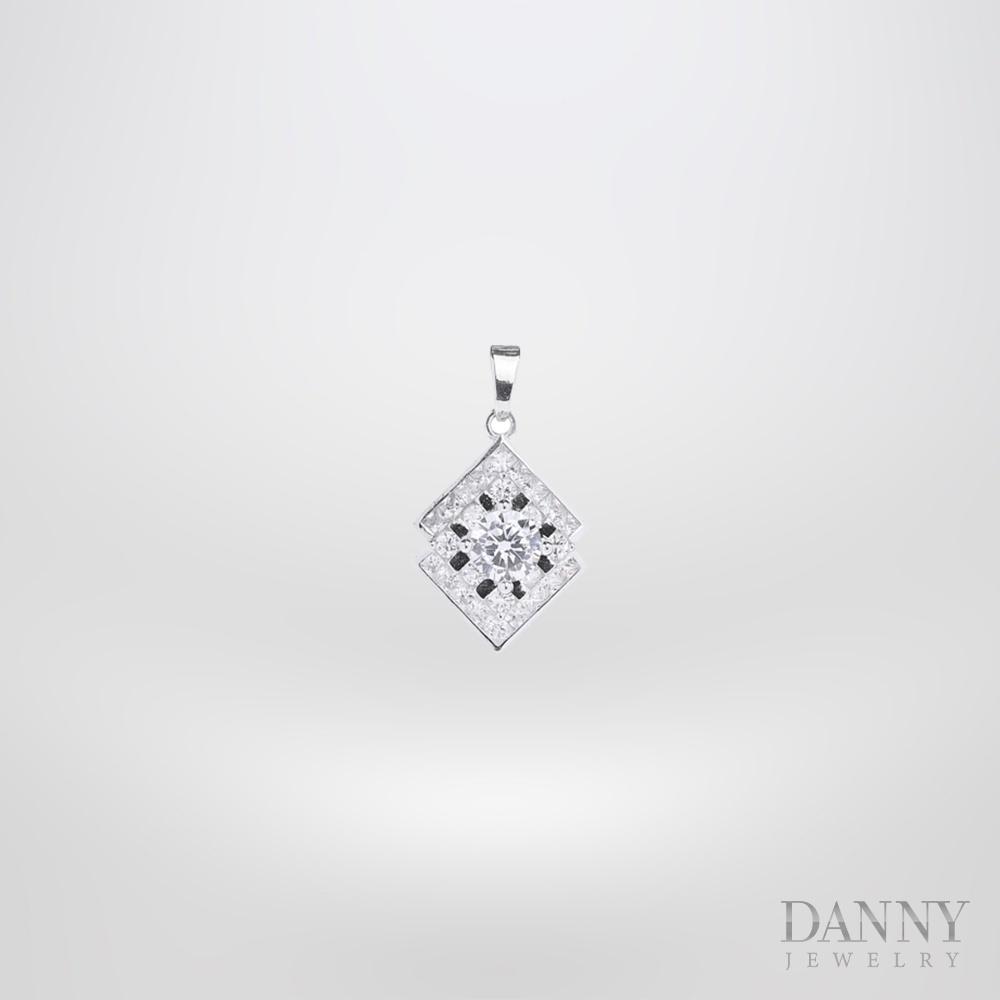 Mặt Dây Chuyền Nữ Bạc 925 Danny Jewelry Xi Bạch Kim DI4GZ001