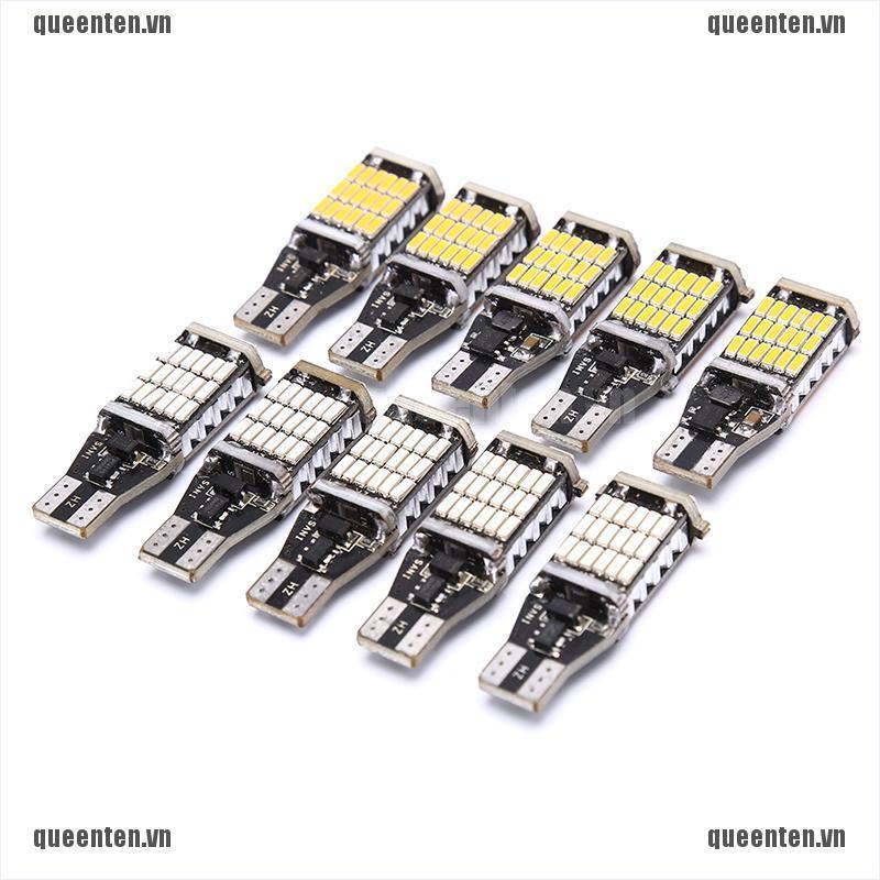 T15 W16W 45 SMD 4014 Error Free LED Car Reverse Back 6000K Yellow/Red Light QUVN