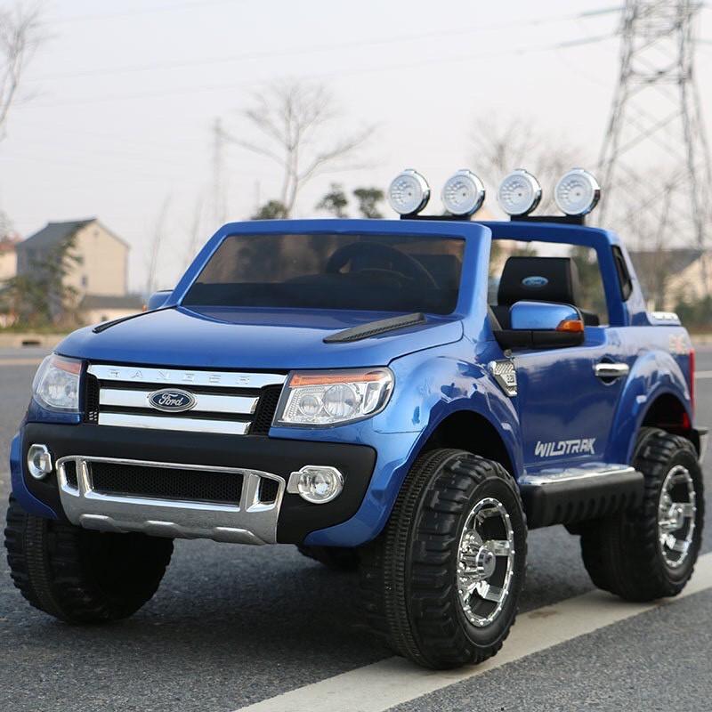 Ô tô xe điện trẻ em địa hình FORD RANGER XLS 2 chỗ 4 động cơ ghế da cao cấp ( Đỏ-Đen-Trắng-Xanh