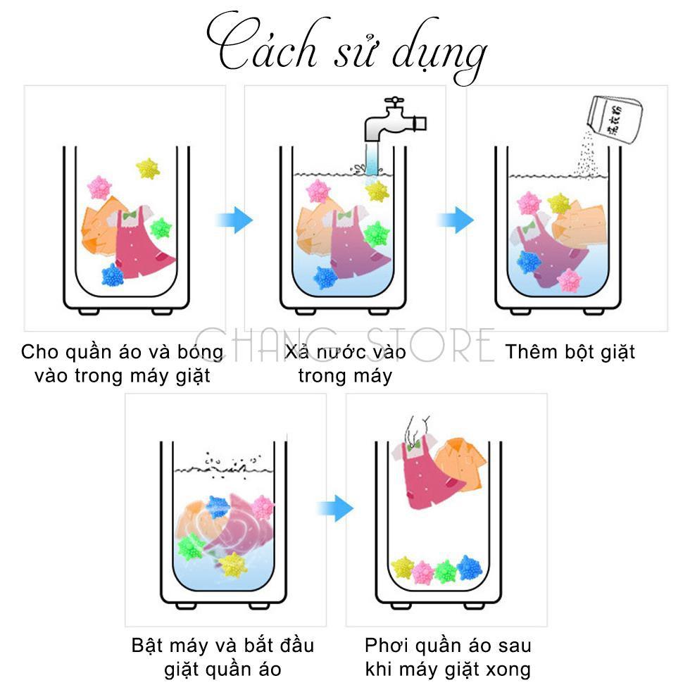 Bóng giặt mini sinh học siêu sạch, là thẳng quần áo