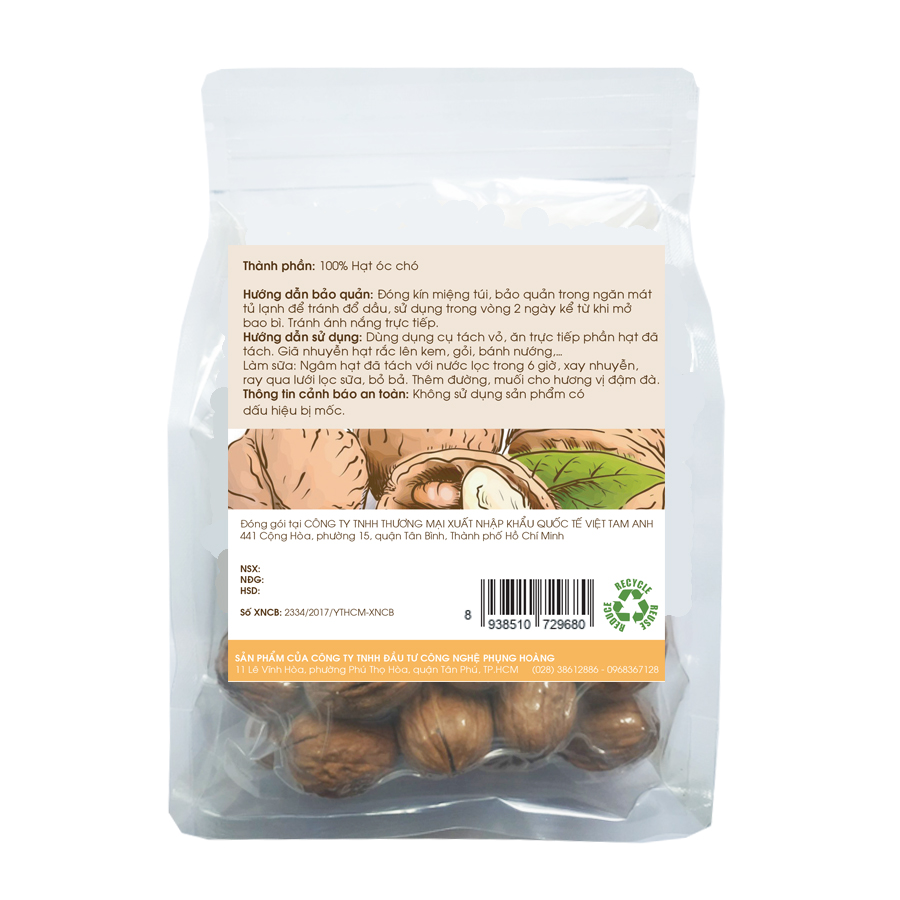 Hạt Óc Chó Real Food Store túi 250g