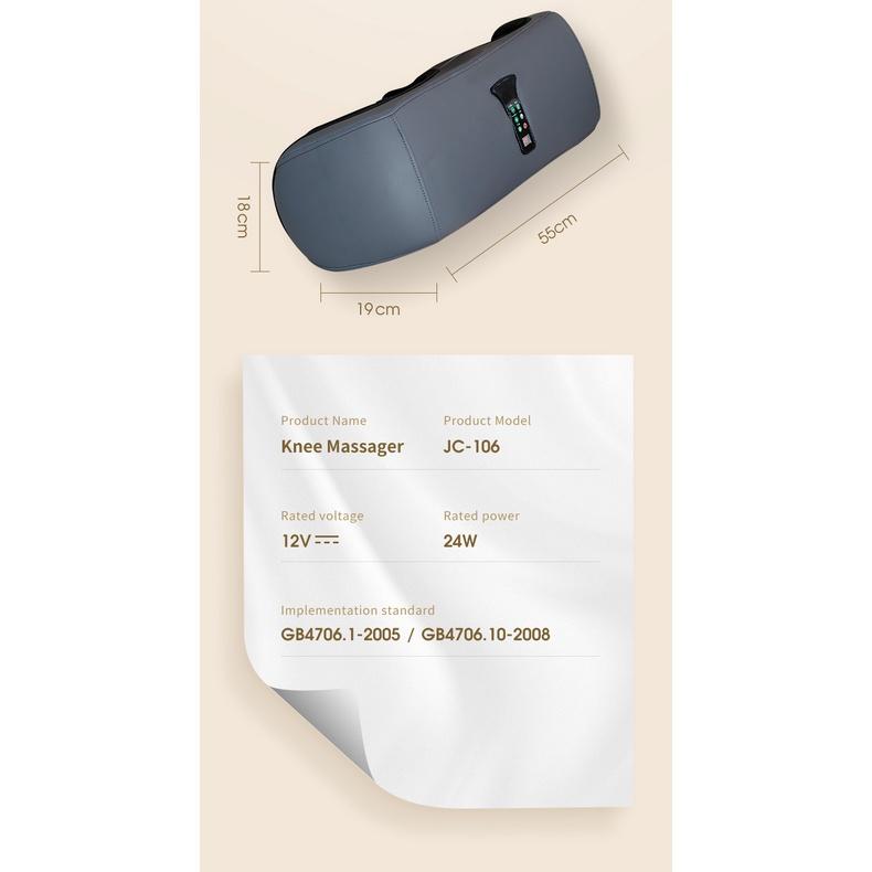 Máy massage chân bằng nhiệt hồng ngoại với áp suất không khí Knee Massager JC-106