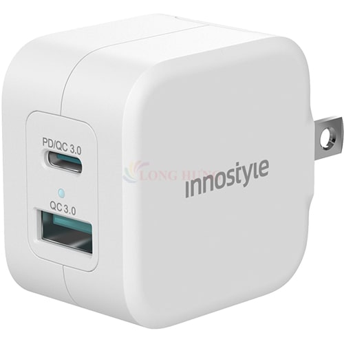 Cốc sạc Innostyle Minigo Pro III 1USB 1Type-C PD20W IC20-2PDWHI - Hàng chính hãng