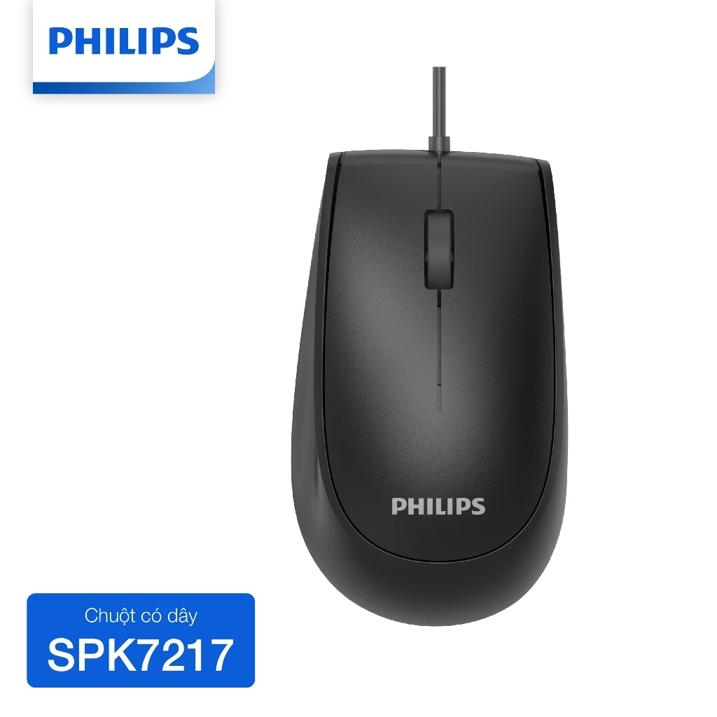 Chuột có dây Philips SPK7217 - Hàng Chính Hãng