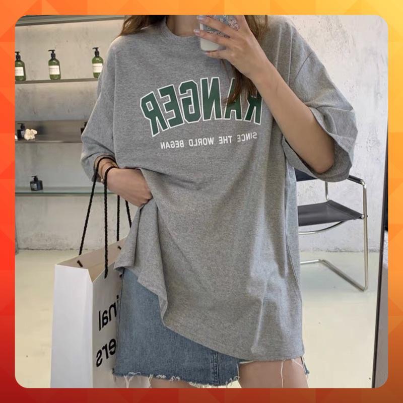 Áo thun tay lỡ form rộng in chữ RANGER cá tính - phông ulzzang oversize unisex nam nữ