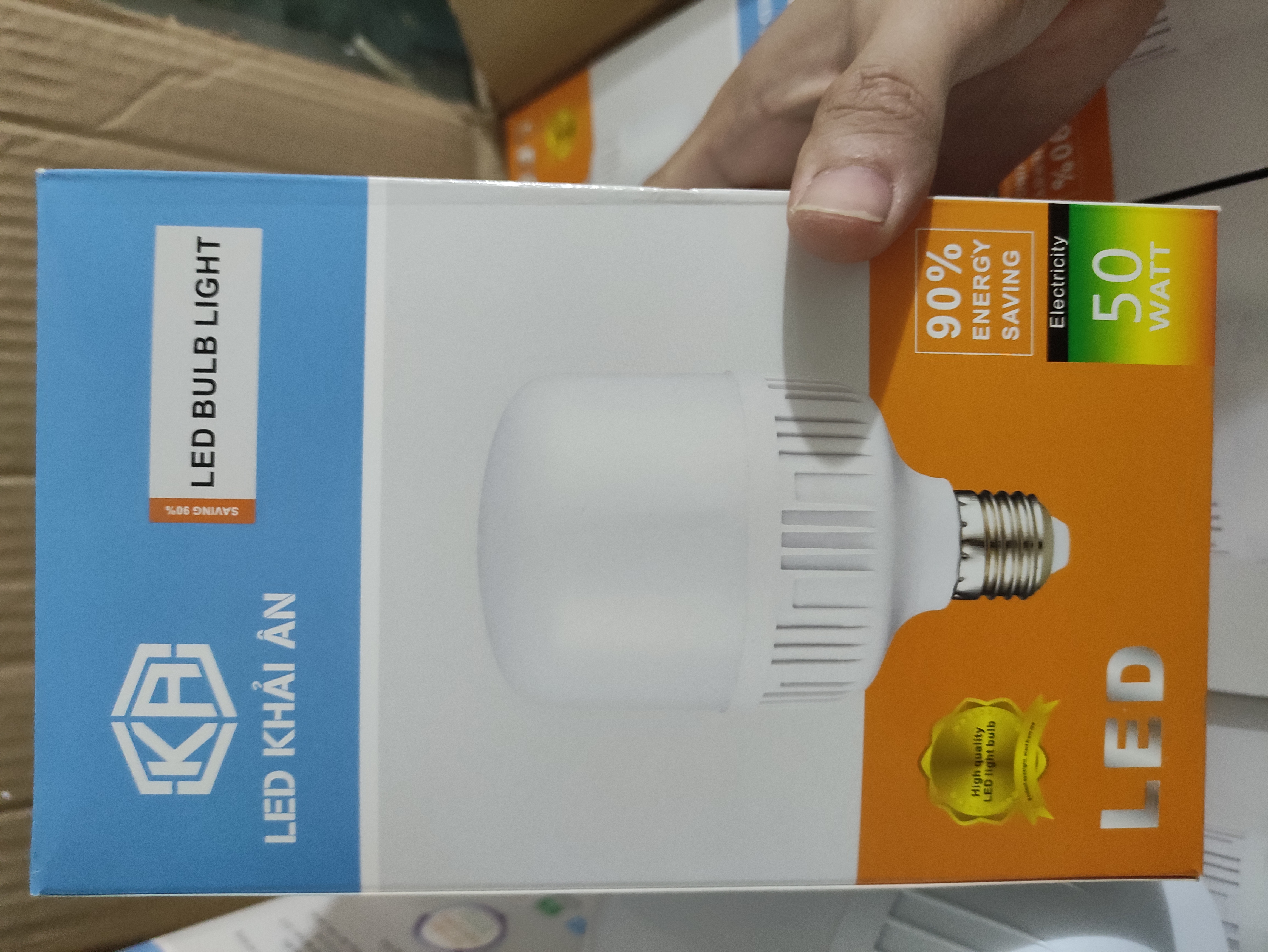 Bóng đèn lLed trụ 50w Khải Ân phi 12cm