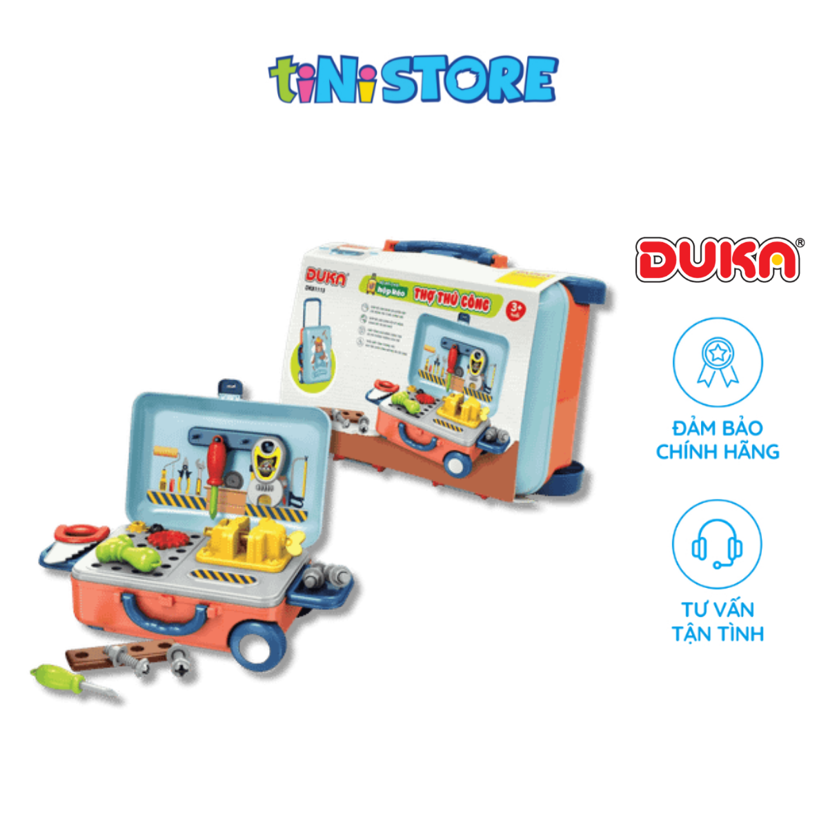 Bộ Đồ Chơi Hộp Kéo Thợ Thủ Công 22 Chi Tiết Duka DK81113