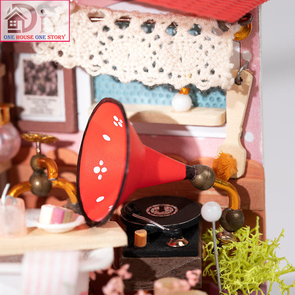 Mô hình nhà búp bê tự lắp ráp bằng gỗ BUBBLE BATH - LITTLE & WARM SPACE - - Quà tặng sinh nhật giáng sinh tự làm bằng gỗ