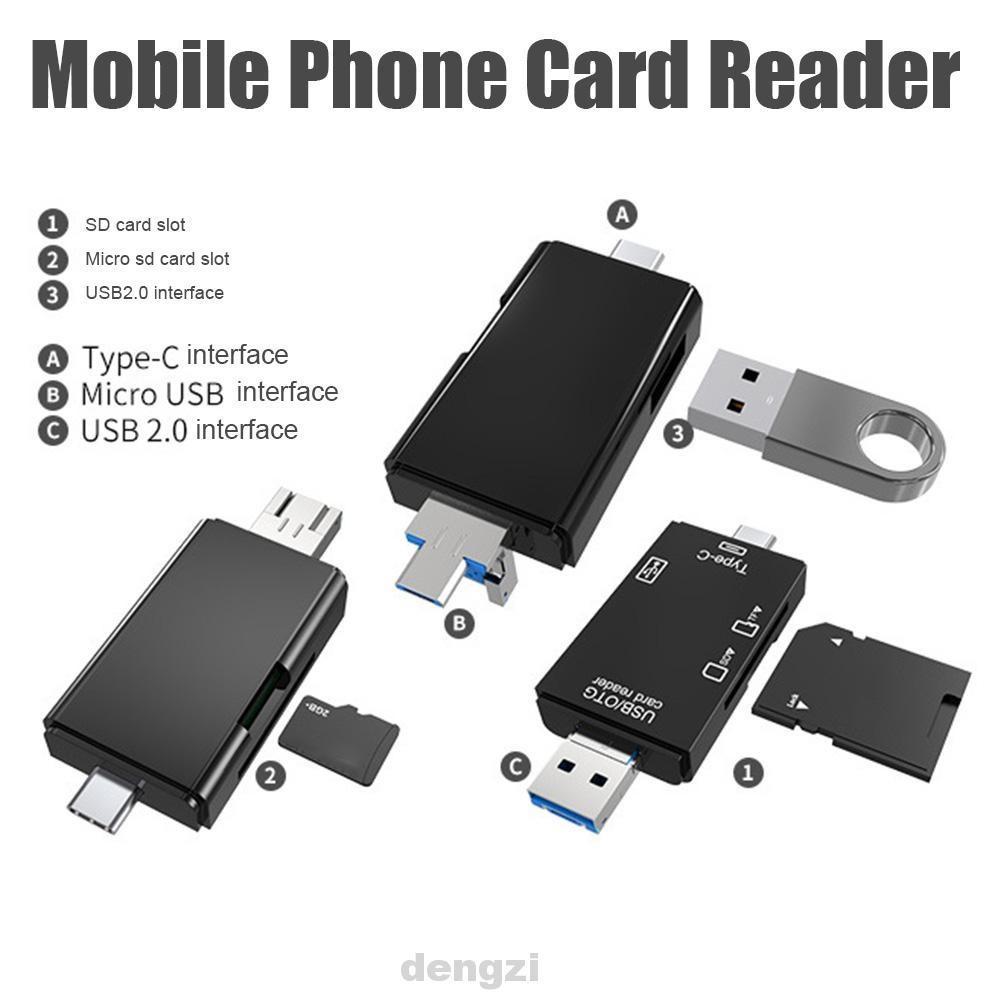 Đầu đọc thẻ nhớ 6 trong 1 USB 3.0 Micro Type C sang Micro SD TF