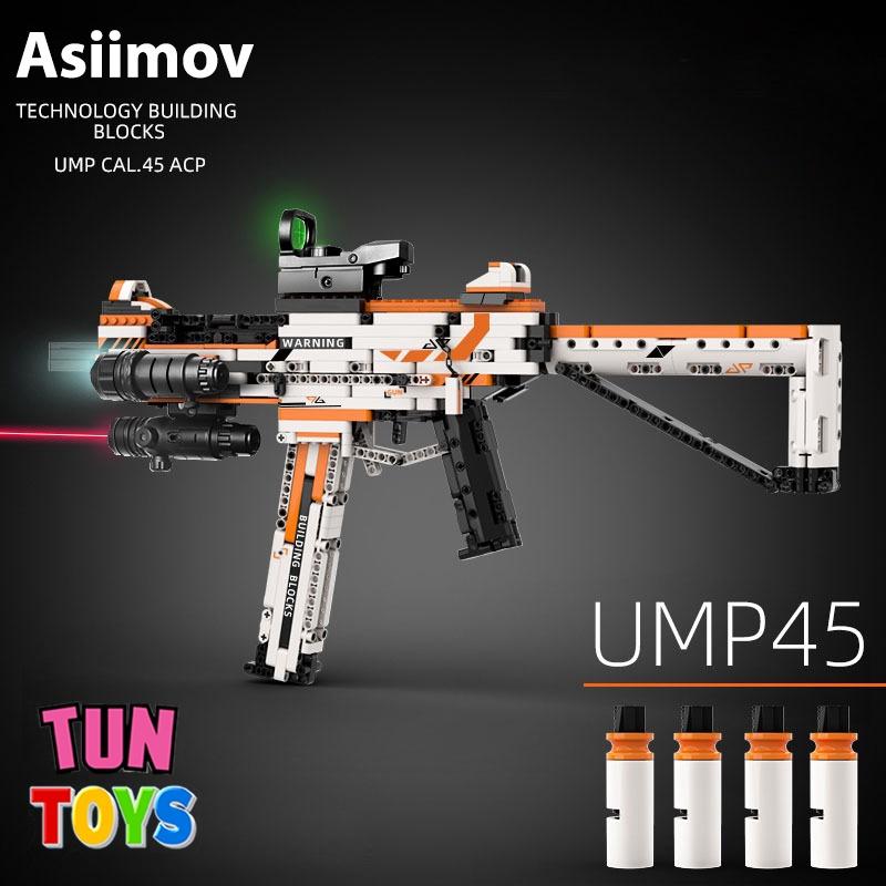 Đồ Chơi Lắp Ráp Trí Tuệ, Súng Mô Hình PUBG UMP45 Asiimov, 950+ Mảnh Ghép, Bản Thiết Kế Chuẩn 1:1 của Kevin183