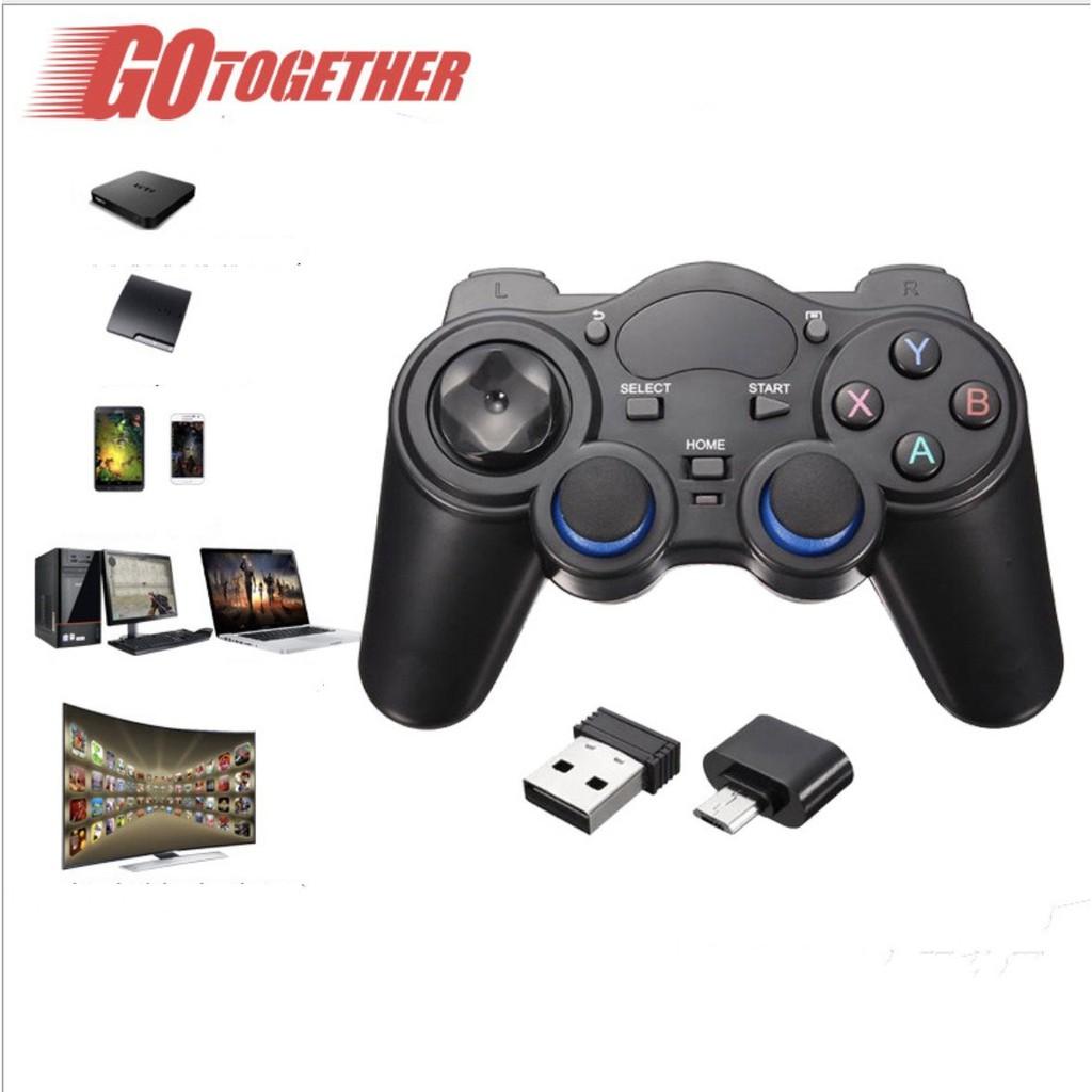 Tay game không dây Smart Gamepad Type C, USB 850M 2.4Ghz PC/PS3/Xbox360/Android TV/smartphone - Home and Garden