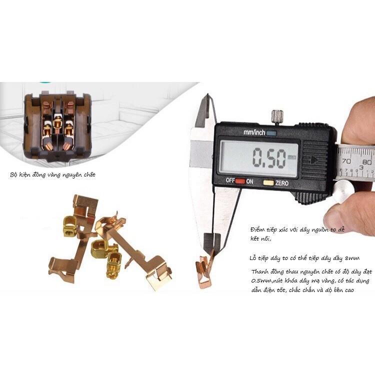 Công tắc điện-Công tắc đơn 1 chiều loại xịn pvc chống cháy toàn thân,khung thép chắc chắn siêu chất lượng trắng có viền