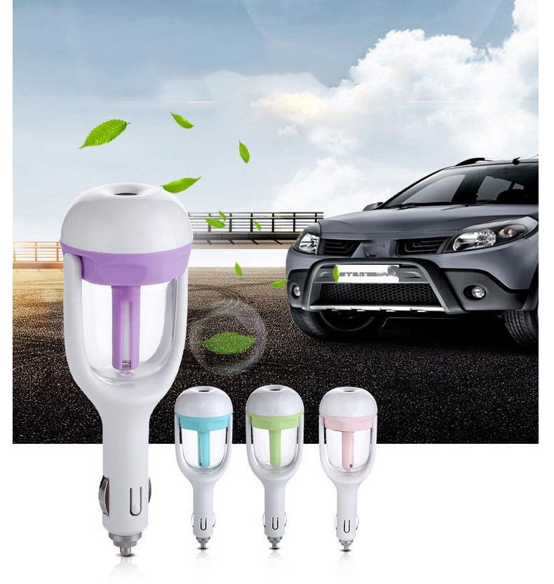 2021 Mới Mini 12V Xe Hơi Nước Tạo Ẩm Không Khí Thơm Khuếch Tán Tinh Dầu Khuếch Tán Tinh Dầu Tạo Ẩm Trên Ô Tô Nhiều Màu Sắc