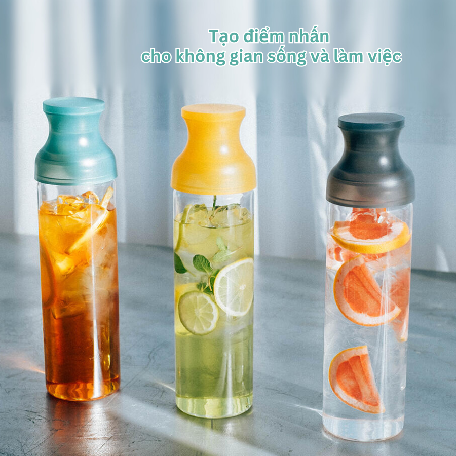 Bình thủy tinh Hario pha trà Cold Brew, nước detox 1L FIR100TG