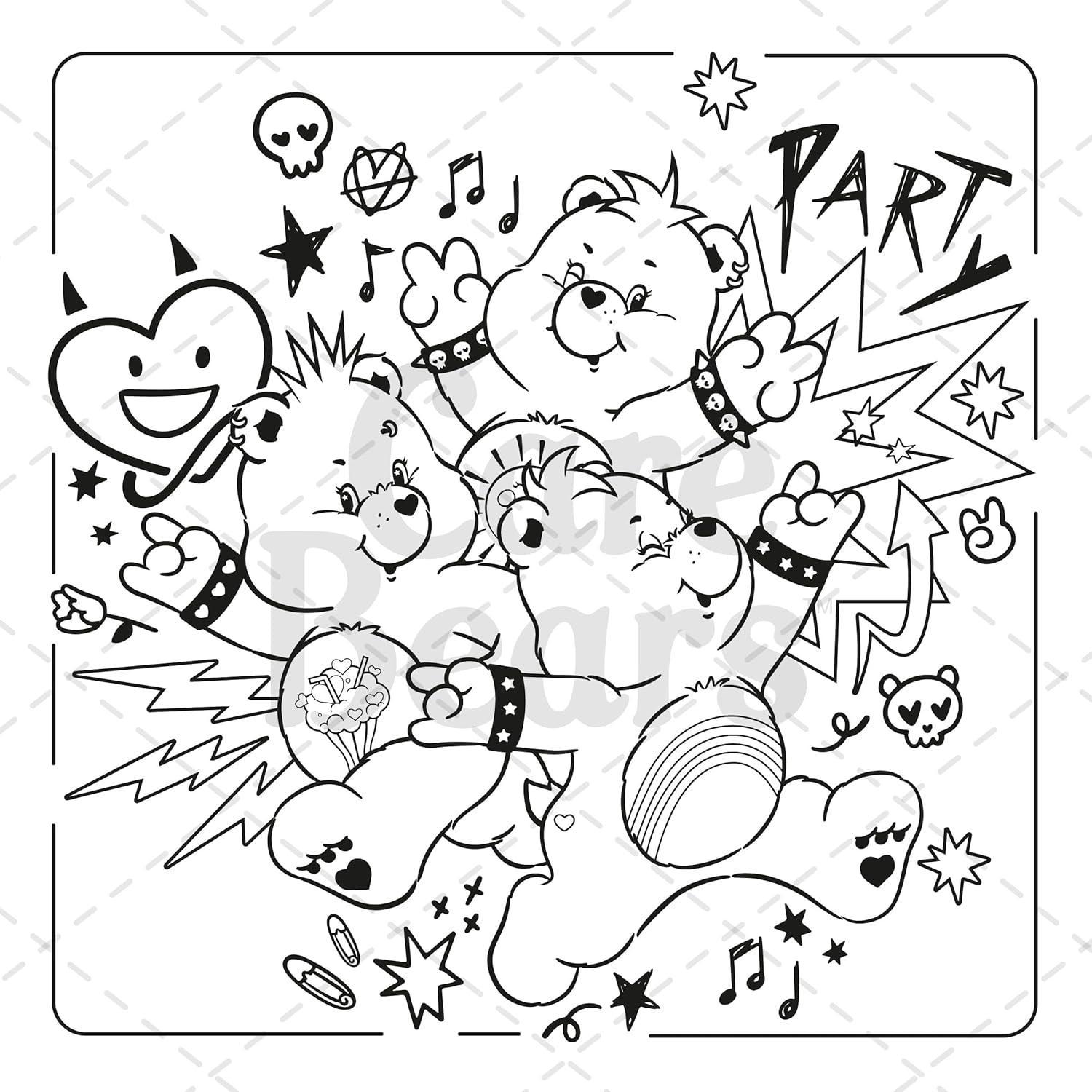 Sách ngoại văn: Care Bears - The Official Colouring Book