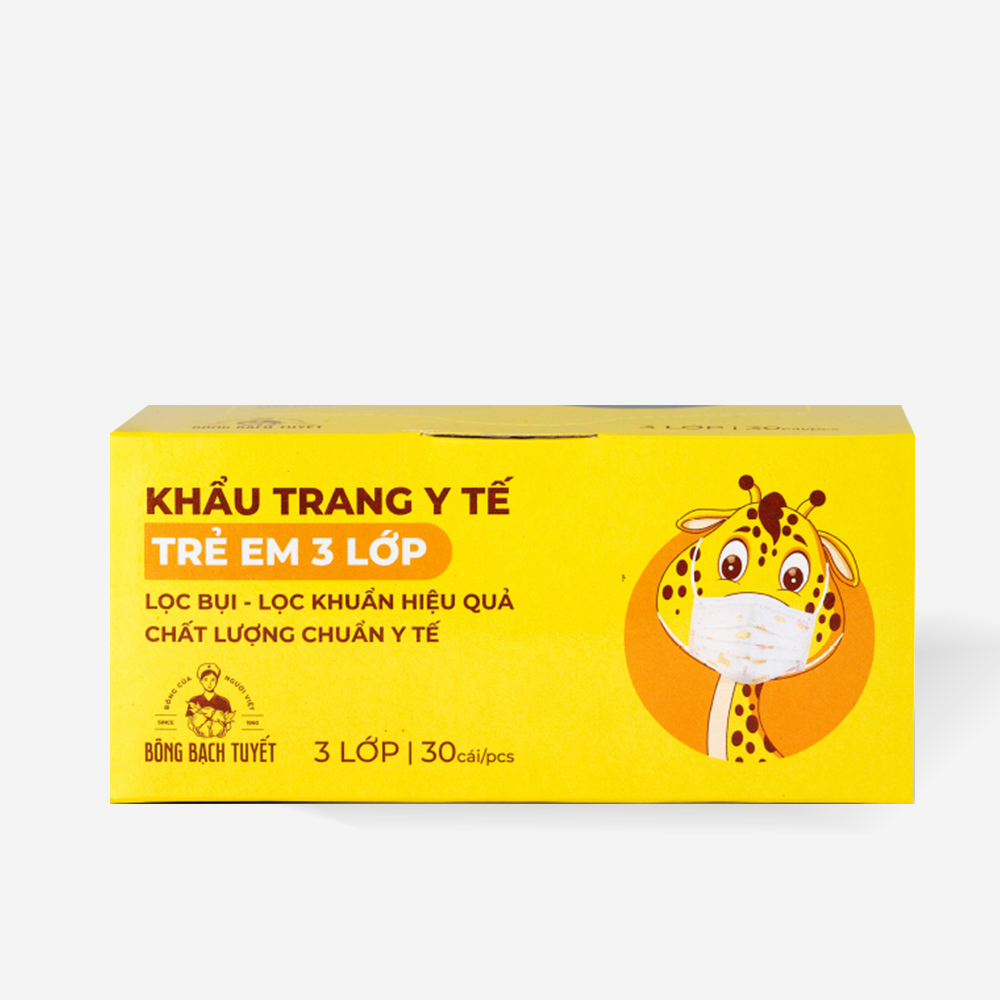 Khẩu trang BBT Trẻ Em 3 lớp (30 cái/hộp)