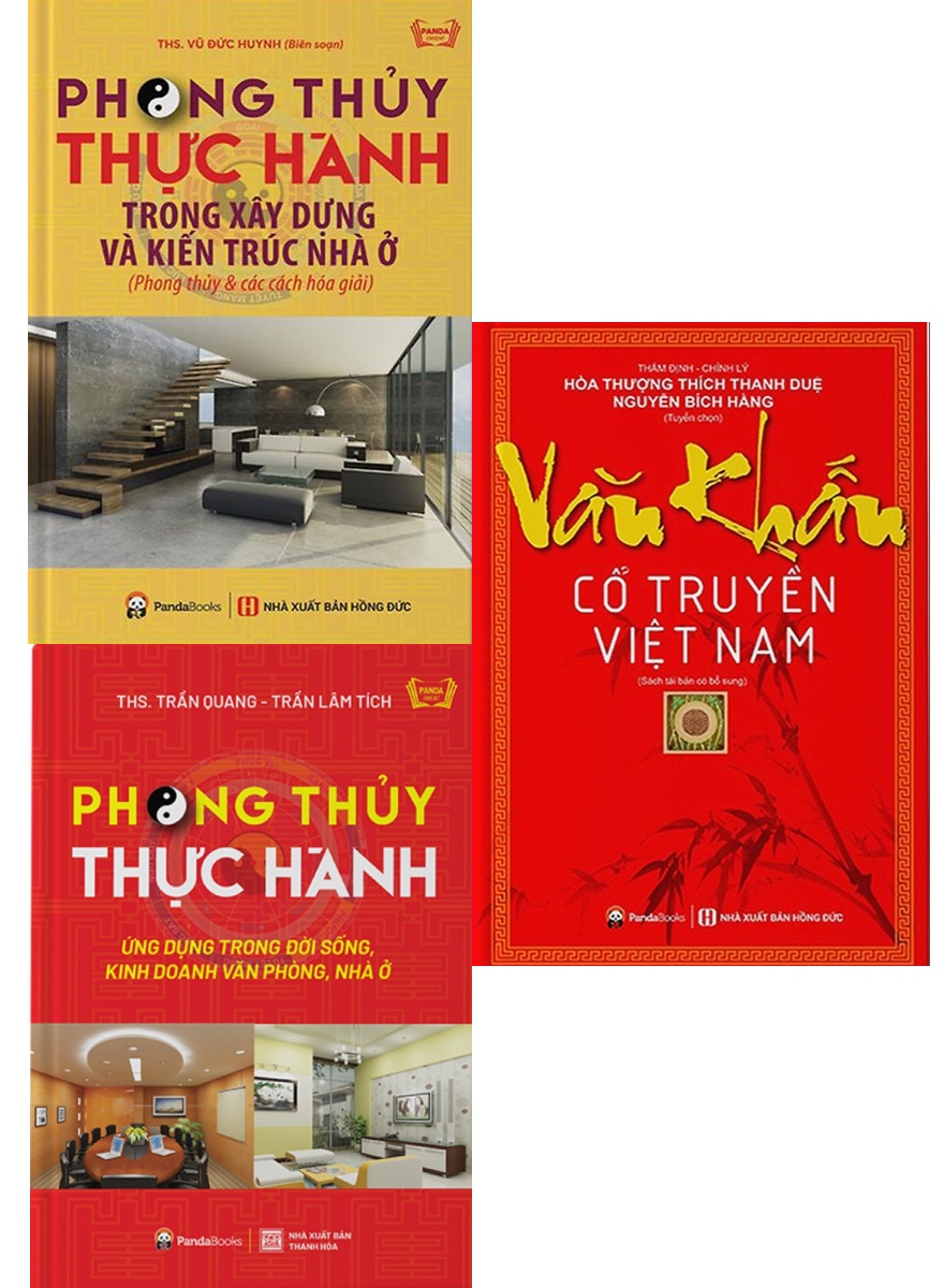 Combo Phong Thủy Thực Hành + Văn Khấn Cổ Truyền Việt Nam (Bộ 3 Cuốn) - PD