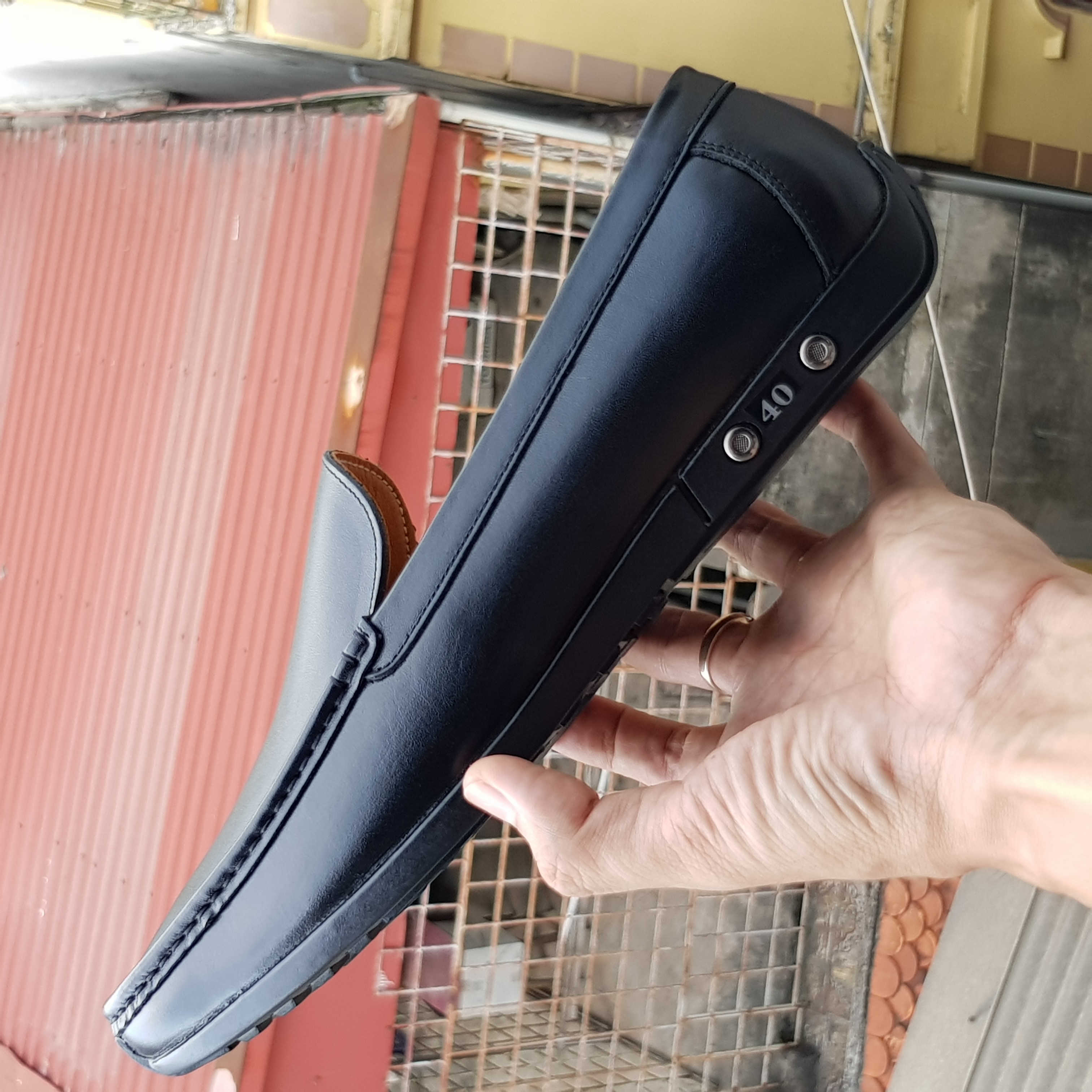 Giày Lười Nam Cao Cấp. Đế Full Đen Nhập Khẩu Mã GL05