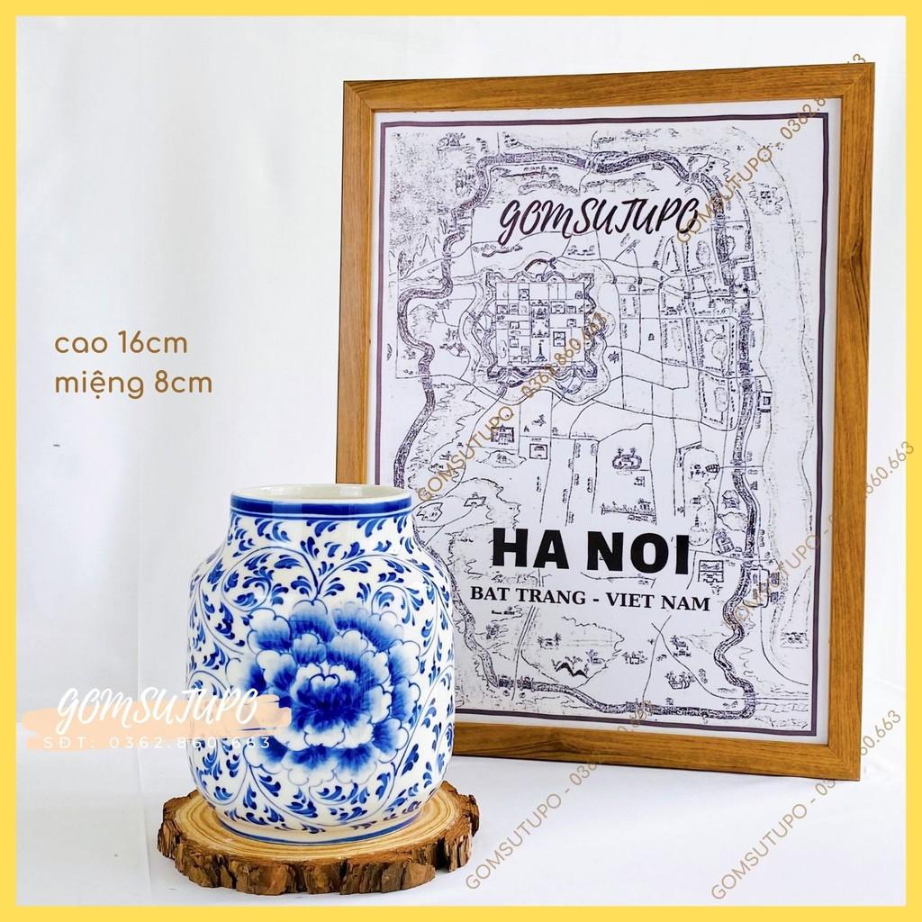 Bình Hoa Gốm - 10 hoạ tiết - Lọ Hoa Gốm - Gốm Sứ Bát Tràng - trang trí decor