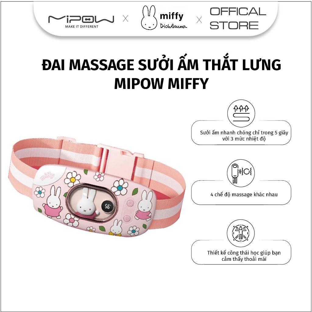Máy massage Mipow Miffy Heating Pad Massage Waist Belt làm ấm bụng, thắt lưng – MM05