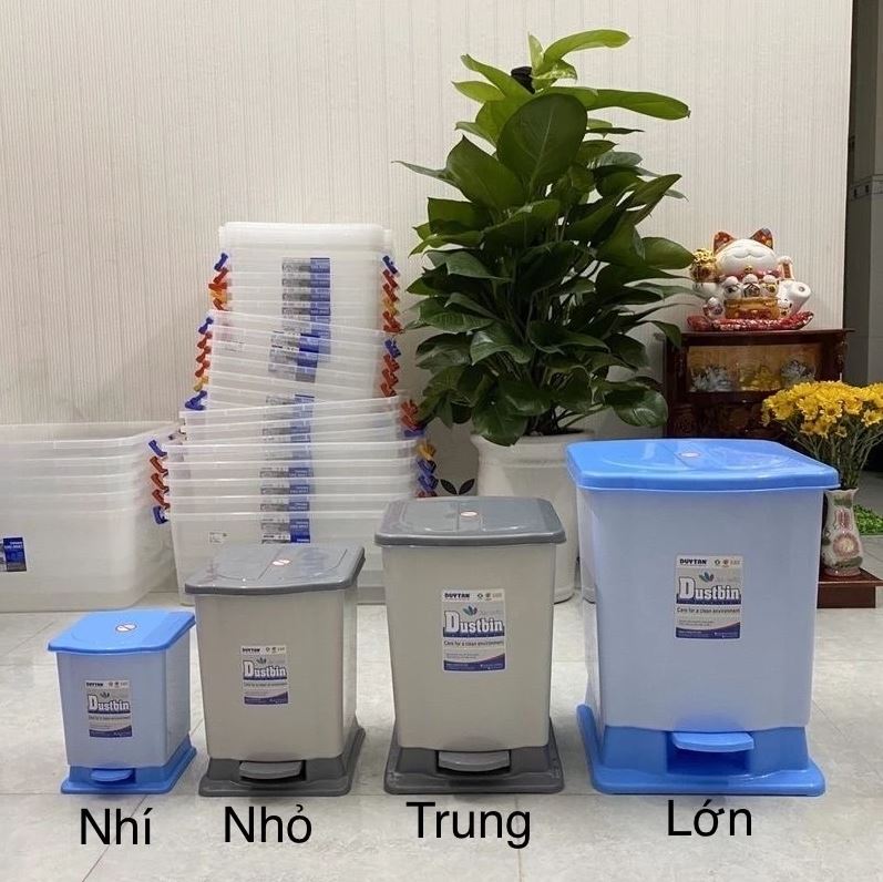 Thùng Rác Nhựa Duy Tân – Nắp Kín, Chắc Chắn, Nhựa Cao Cấp – Tiện Lợi Cho Gia Đình &amp; Văn Phòng
