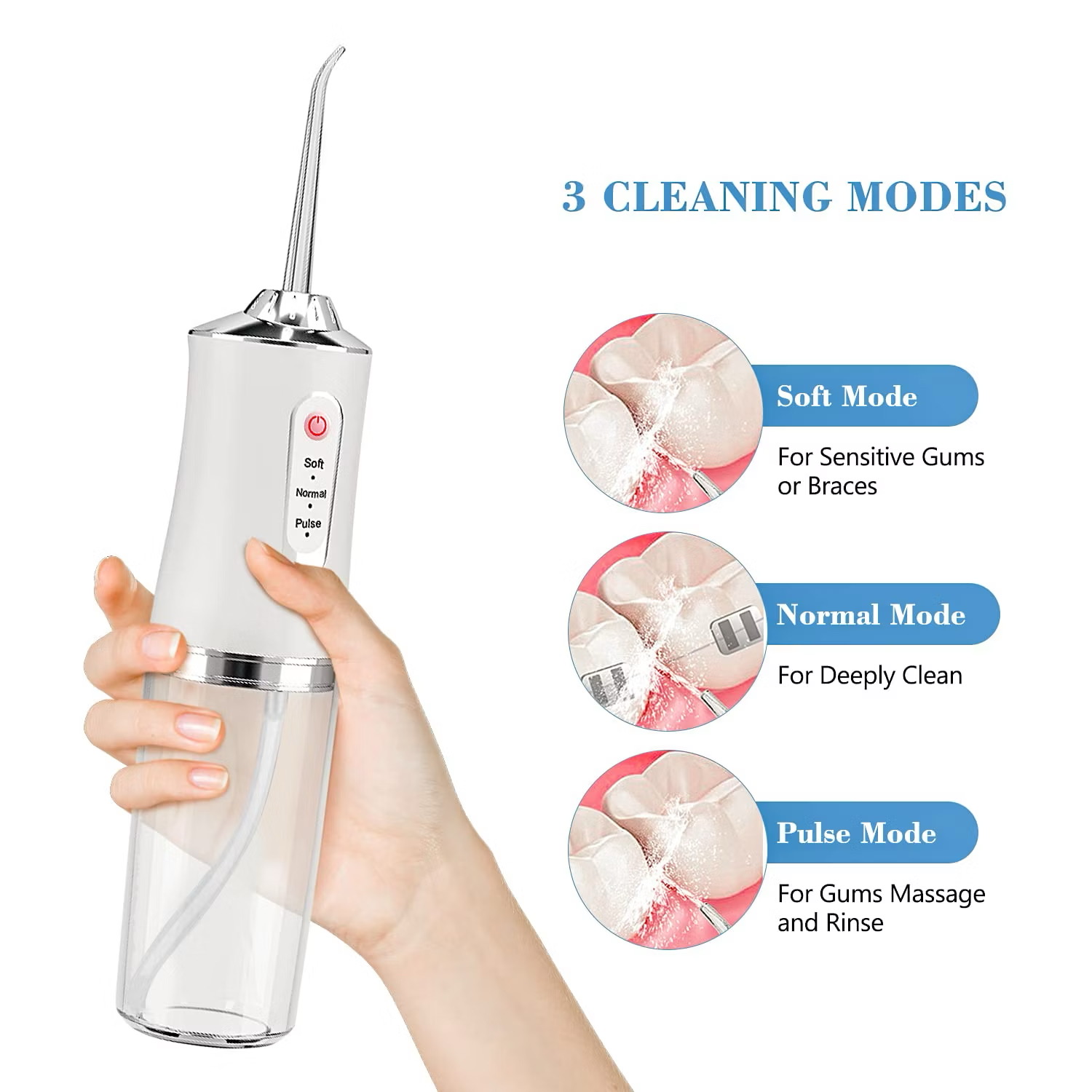 [LOẠI 1 BẢN QUỐC TẾ] ￼Máy tăm nước xung quốc tế, nha sĩ khuyên dùng – ngăn cao răng, bảo vệ răng khỏe, dễ mang theo