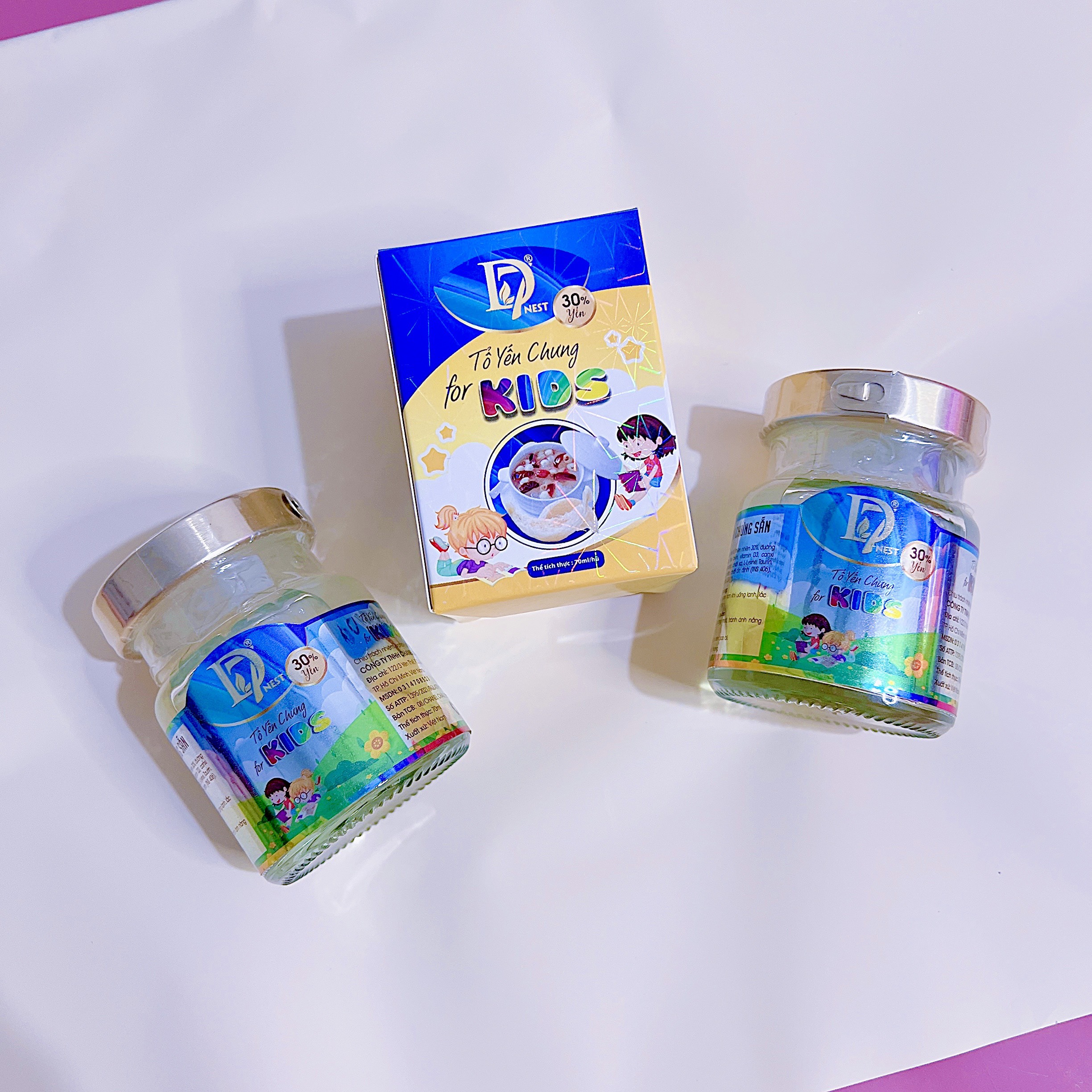 Combo 3 hủ yến chưng Kids cho bé ( 30% yến ) - D7