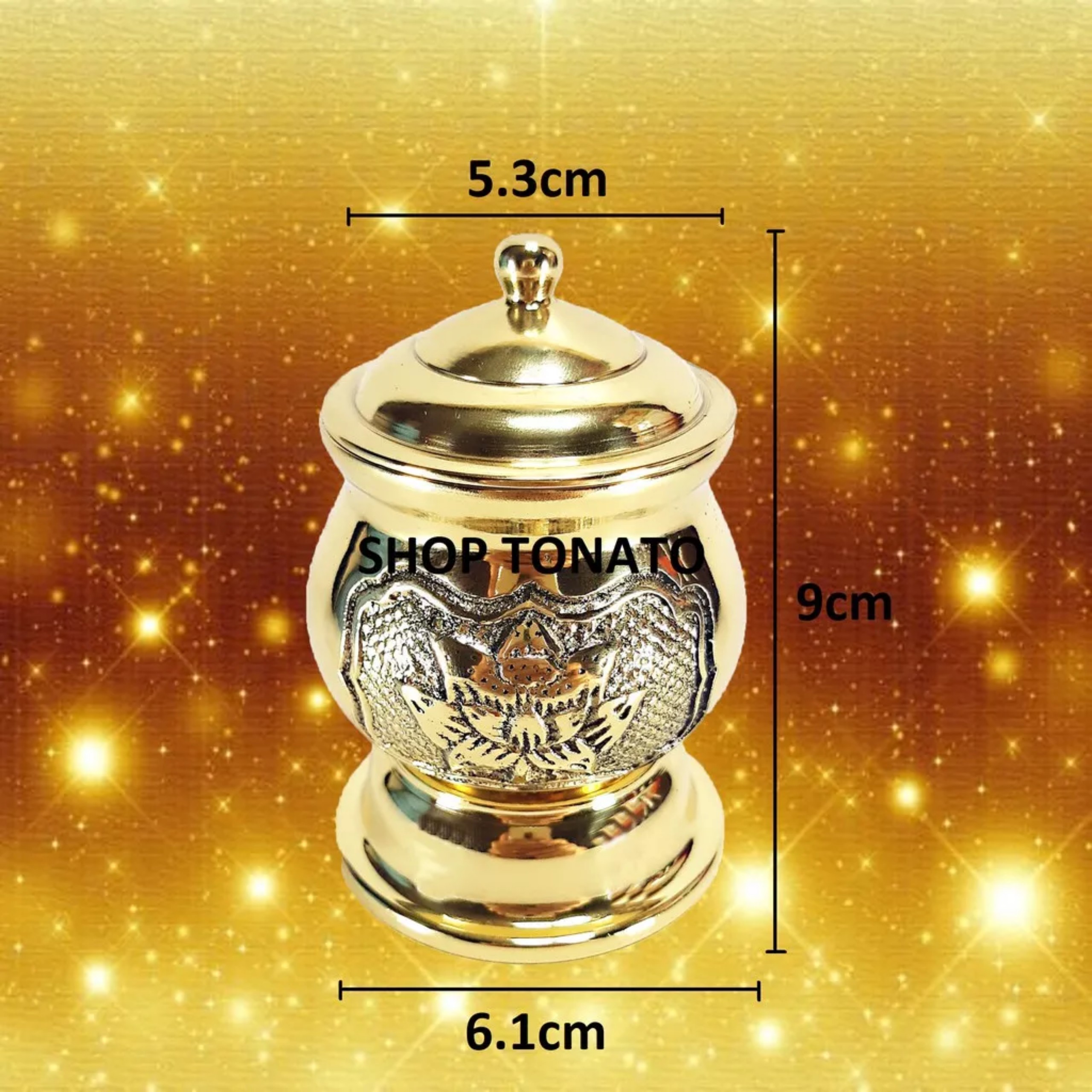 CHUNG NẮP ĐỒNG VT CAO 9CM,11CM,14CM