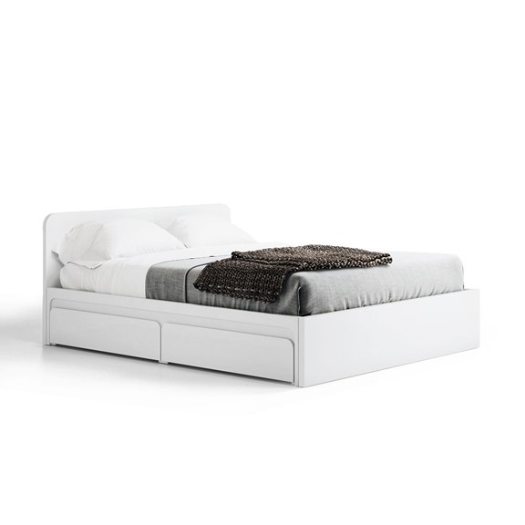 EMMA, Giường ngủ 2 hộc tủ kéo  BED_126, 207x80cm