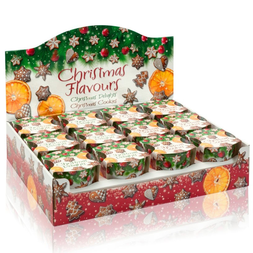 Ly nến thơm tinh dầu Bartek Christmas Flavours 115g PTT028600 - hương bánh cam (giao mẫu ngẫu nhiên)