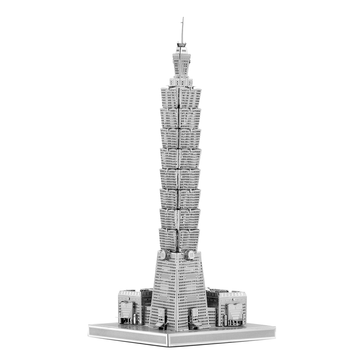 Mô Hình Kim Loại 3D Tự Lắp: Tháp Taipei 101 (Đài Loan) - Mô Hình Giải Trí - Xả Stress, Mô Hình Sưu Tầm, Mô Hình Trang Trí, Quà Tặng Mô Hình