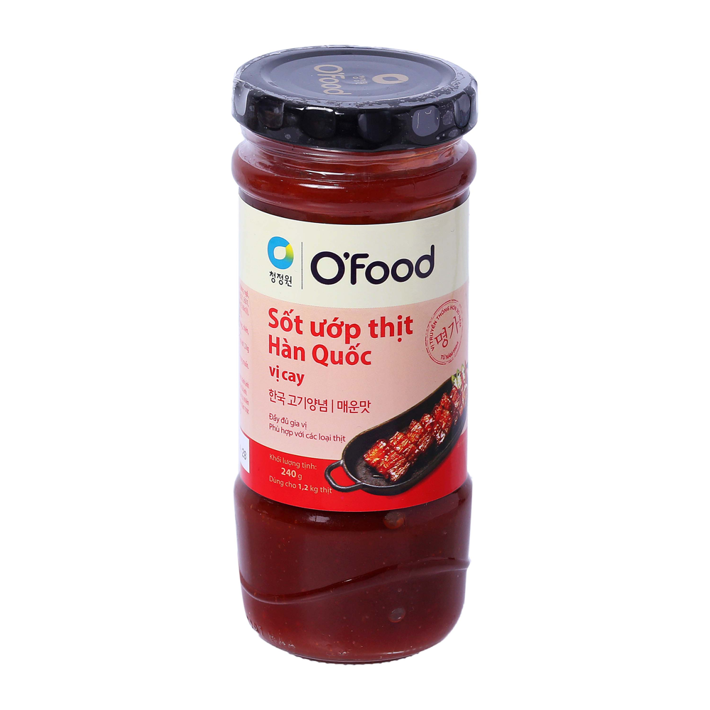 Sốt Ướp Thịt Hàn Quốc O'food Vị Cay 240G