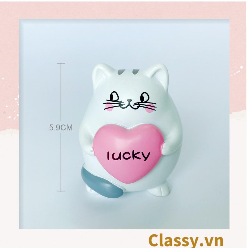 Mô mèo kitty  Classy cưng xỉu trưng bày ô tô, tiểu cảnh, bày bàn học, tủ sách, trang trí shop PK697